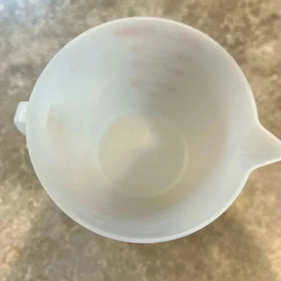 Tupperware Wet Dry 8 oz Double Measuring Cup 860 Red Letter Double Side Vintage - Picture 7 of 7